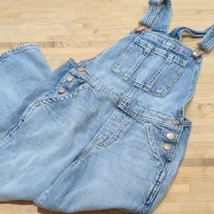 Gap Faded Denim Overalls Size Medium Kids